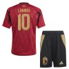 Maglia ufficiale Belgio Lukaku 10 Casa Euro 2024 per Bambino